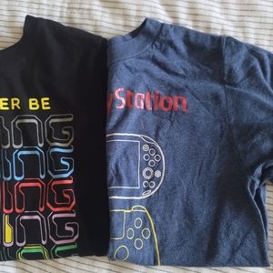 🟡GAMER Graphic Tees-Boys size Small- Lot of 2